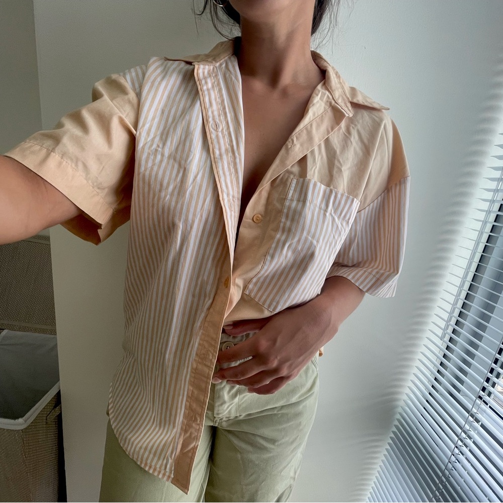 Oversized Button Up Tee